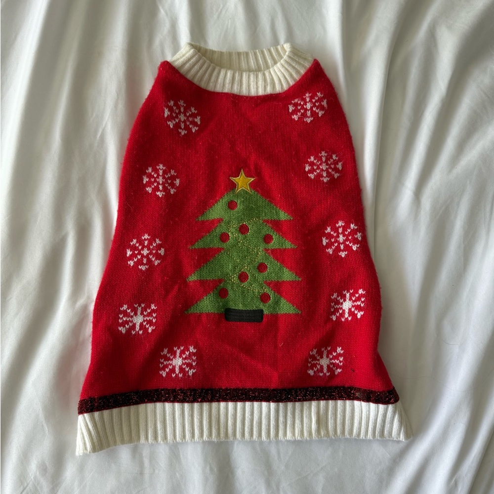 🌶️5 for $20: Festive Christmas Tree Dog Sweater